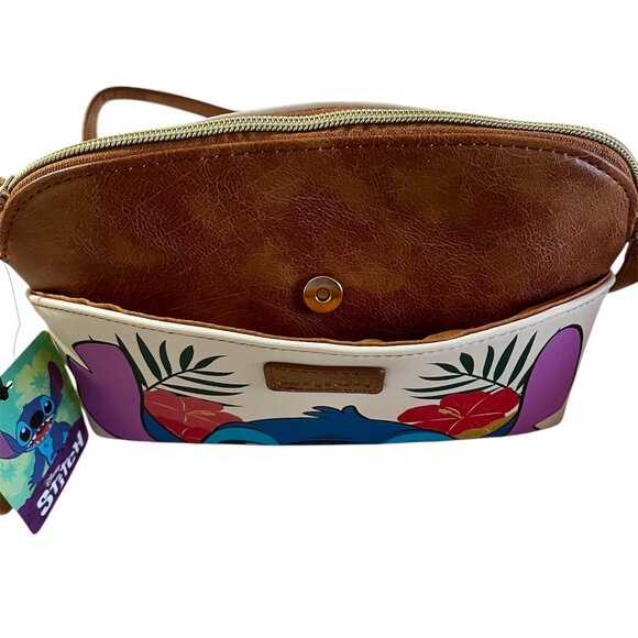 New Disney's Lilo & Stitch Stitch Big Face Print Cross Body Bag-NWT - Picture 5 of 5